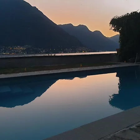 度假居 Rustica Sul Con Piscina E Molo Privato Pognana Lario
